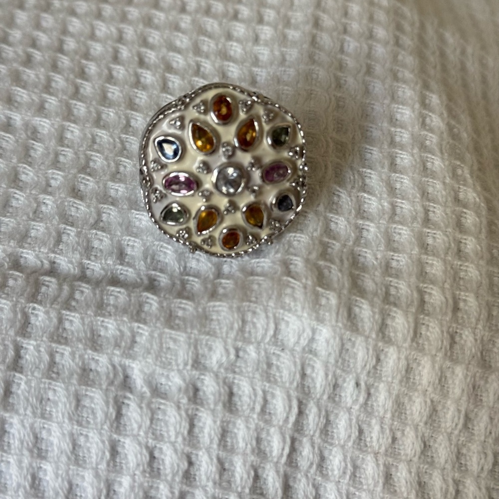 Sima K Multicolor Gemstone Sterling Silver Ring